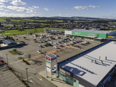 Aerial view of Amberley shopping centre