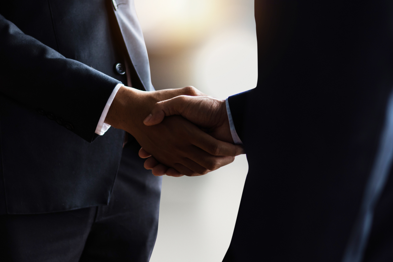 Business handshake on a property deal